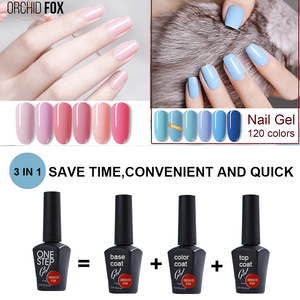 ORCHID FOX Vernis à ongles UV de couleur premium à séchage rapide, sans base ni top coat, 3 en 1, gel en une seule étape - Product Image 3