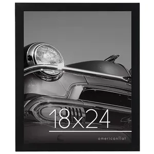Marco de póster para fotos, cuadro de madera negra personalizado, creativo y contemporáneo, 11x17 pulgadas, venta al por mayor
