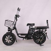 Vélo électrique Monster pas cher de 16 pouces, 60V 21Ah 30Ah, longue autonomie, pour le transport de marchandises, la livraison de nourriture, vélo électrique à pneus larges