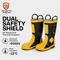Bottes de pompier professionnelles YM, embout en acier anti-écrasement, semelle intermédiaire en acier anti-perforation, bottes de sécurité, livraison directe d'usine
