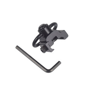Attache de sangle Picatinny Premium 20 mm avec kit de clés hexagonales, en alliage d'aluminium noir, durable, à dégagement rapide, équipement tactique d'extérieur - Product Image 4