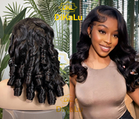 300% densité brun foncé Remy cheveux vierge brésilien dentelle avant oeuf bouclés perruque 13x4 cheveux humains vague lâche pour les femmes