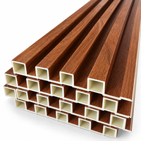 Panel Dinding WPC Tahan Air dengan Finishing Kayu untuk Pelapis Eksterior Bangunan Modern dan Dekorasi Fasad