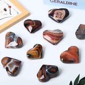 Cœurs en cristal naturel poli de sardonyx pour la décoration intérieure – Vente en gros - Product Image 5