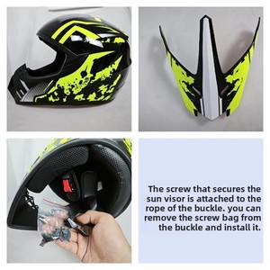 Casque ABS tout-terrain exclusif transfrontalier 1300g, livraison directe, adapté aux vélos électriques/vélos de montagne/<span class=keywords><strong>motos</strong></span>/vélos de descente/quads - Product Image 2