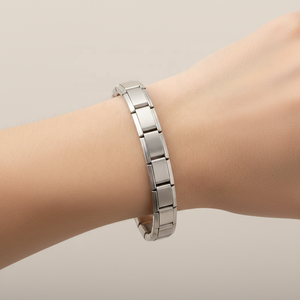 <b>Bracelet</b> Module DIY Single 18 Section Stainless Steel Accessories Durable Excellent Color Retention Italy Charm <b>Bracelets</b> - Product Image 1