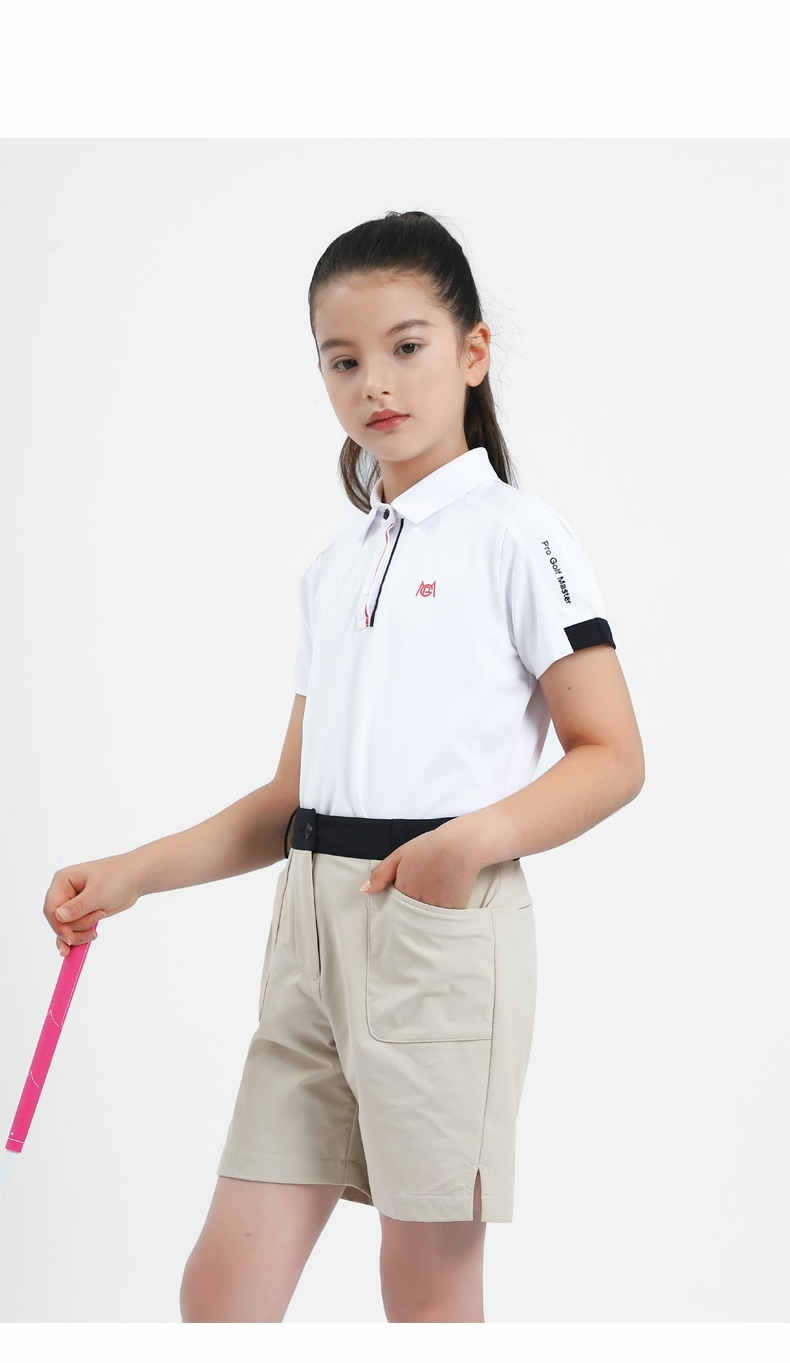 PGM KUZ156 custom kids golf shorts summer sports golf shorts for girls企业官网