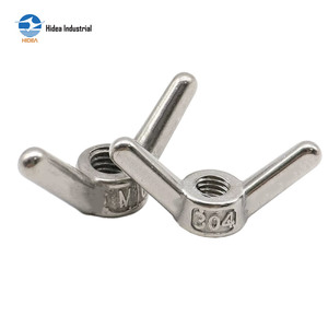 น็อตปีกผีเสื้อ HIDEA M2 ถึง <span class=keywords><strong>M24</strong></span> ป้องกันสนิม ขัดเงา ผ่านกระบวนการพาสซิเวท ผลิตจากเหล็กกล้าไร้สนิม 304 316 อุปกรณ์ยึดติดชนิดน็อตปีกผีเสื้อ - Product Image 1