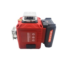 Niveaux laser numériques de qualité industrielle 360 rotatifs 12 lignes 4D Nivellement électronique Niveaux carrés Ensemble vert complet
