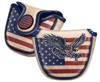 ASL GOLF Housses de putter de golf personnalisées en forme de mallet, en cuir PU avec logo brodé