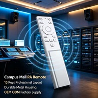 Control Remoto de Aleación de Aluminio JCXK de 15 Teclas para Sistema de Megafonía, Control Remoto OEM ODM Personalizado