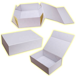 New Design Custom Art Folding Magnetic Rigid Gift <b>Box</b> <b>Flat</b> <b>Pack</b> Recyclable Embossing High-End Cosmetic Jewelry Sponge Lining - Product Image 1