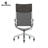 Meubles de bureau de luxe SpaceUnited Factory Direct : Chaise de bureau en cuir véritable, chaise pivotante pour cadre, directeur, PDG