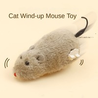 Clockwork Spring Force en peluche souris chat jouet mouvement mécanique jouets pour animaux de compagnie liquidation en plastique jouet en peluche écologique pour chatons chien