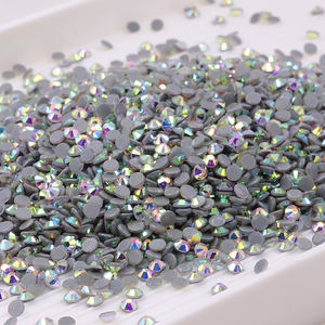 Vente en gros SS4 SS6 SS8 Crystal AB Hot fix Flatback Rhinestones en vrac, DIY Loose Hotfix Glass Rhinestones Hot Fix Crystal Stones - Product Image 1