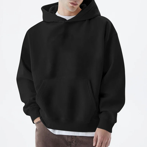 Vente en gros Sweat à capuche simple unisexe design personnalisé pull vierge saison d'hiver coupe ample col à capuche fabrication de motifs solides - Product Image 5