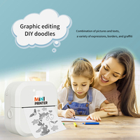 Meilleure vente Mini imprimante d'étiquettes thermique portable reçu de poche Machine d'impression de papier photo intelligente sans fil 57mm
