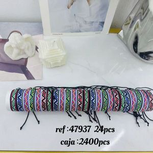 Braccialetto Intrecciato con Motivo a Diamante 1,3 Cm, Pulsera Tubo, Braccialetti alla Moda, Confezione da 24 Pezzi, 2400 Pezzi - Product Image 1