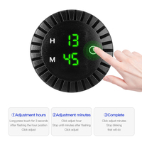 Vente en gros d'horloges de tableau de bord 12V 24V pour voiture, horloge numérique pour voiture