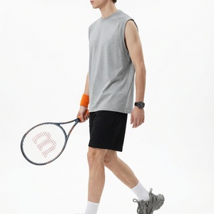 Débardeur de sport personnalisé grande taille pour homme – T-shirt sans manches oversize doux et décontracté pour l'été - Product Image 2
