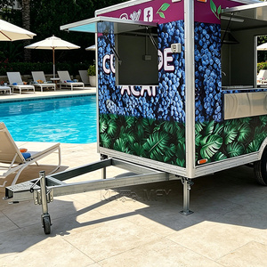 Custom Pizza DOT CE Certified Fully Equipped For Bespoke Stone Oven Ice Cream Hamburger Fast Food Street Concession Trailer - Product Image 6