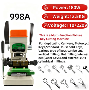 DeFu Manuelle Schlüsselschneidemaschine 368A für 12V Benzinfahrzeuge Neueste Software Universelle Anpassung - Autoschlüssel-Kopierer & Schlüsseldienst-Werkzeug - Product Image 4