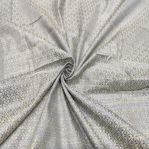 Tela de Seda Cruda de Poliéster Tejida Gris de Lujo, Textil de Textura Premium, Ligera, para Confección de Prendas de Moda, Vestidos, Acolchados, Costura y Manualidades - Product Image 2