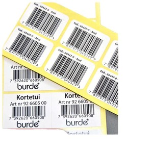 Etiquetas de Código de Barras Impresas Personalizadas de Grado A, Autoadhesivas, Rectangulares, de Papel, Impresión Digital, Uso Industrial - Product Image 5