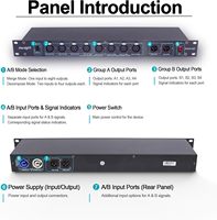 Pknight RDMX-S8F - Rack Metálico Todo en Uno de 19 Pulgadas para Touring, 8 Puertos, 4 Divisores RDM, Controlador ArtNet, Switch Gigabit de Fibra Óptica, Doble Entrada
