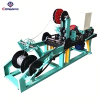 Machine à fabriquer des fils barbelés à faible consommation d'énergie, machine automatique à fils barbelés en fer à double torsion pour clôture de sécurité
