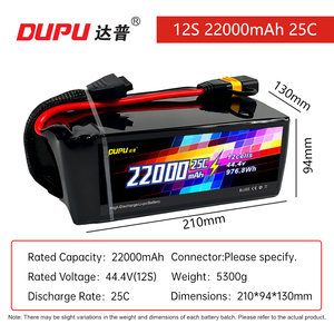Batería Lipo DUPU FPV Drone 8S 29.6V 25C 22000mAh <span class=keywords><strong>para</strong></span> Drones FPV Agrícolas de 7-8 Pulgadas 400-450mm X8 10 Pulgadas - Product Image 5