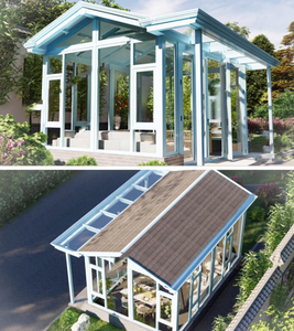 Véranda en aluminium personnalisée 4 saisons, double vitrage à rupture de pont thermique, pour maison, patio, villa - Product Image 2