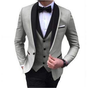 Mejores hombres trajes ajustados esmoquin <span class=keywords><strong>3</strong></span> piezas de boda trajes de chaqueta para hombre - Product Image 2
