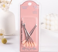 K-50409-6 Cure-oreilles en caoutchouc, prise en main confortable, utilisation précise sans blesser l'oreille, produits en plastique qui n'endommagent pas les oreilles, fabriqué en Chine