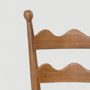 เก้าอี้รับประทานอาหารสไตล์ฝรั่งเศสสมัยใหม่ เฟอร์นิเจอร์ร้านอาหาร คาเฟ่ เก้าอี้ไม้เนื้อแข็ง พนักพิงสูง เก้าอี้จัดเลี้ยง - Product Image 5