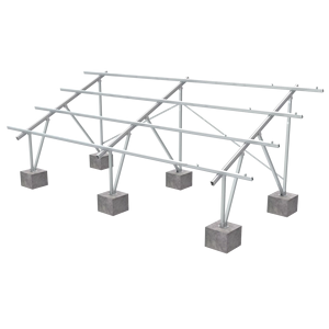 Estructura de montaje en tierra de montaje de accesorios solares U2V de aluminio de acero galvanizado en caliente - Product Image 1