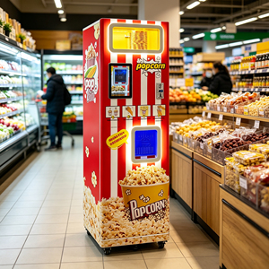 Máquina Expendedora de Palomitas de Maíz Inteligente, Automática, Comercial, Sin Personal, con Pantalla Táctil de 32 Pulgadas y Gestión Remota, Servicio 24 Horas - Product Image 1