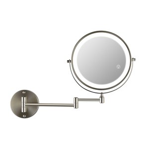 制造8.5英寸双面延伸臂360旋转酒店壁挂式放大化妆照明化妆镜GMD851 - Product Image 2