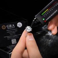 Runder Brillantschliff Solitär Moissanit-Ring 925 Sterling Silber Verlobungsring für Braut & Alltag Luxus-Ring
