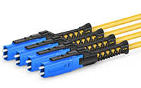 10G 100G OM3 8 ~ 24 Core Trunk Cable MTP Optique MPO MDC Fiber Optique Patch Cord