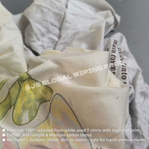 Trapos de Algodón Blancos Impresos de Grado Industrial Súper Absorbentes y Resistentes a Desgarros, Trapos Blancos para Limpiar, Caja de 10 lbs - Product Image 4