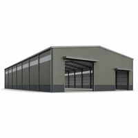 Entrepôt moderne en structure métallique pour usine de fabrication et distribution
