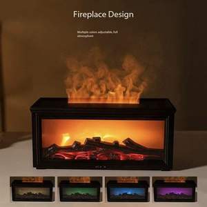 Nuevo Humidificador de Aromaterapia Silencioso con Diseño Retro de Chimenea, Llama Simulada 3D, Alimentación USB, Unidad de Escritorio para el Hogar - Product Image 3