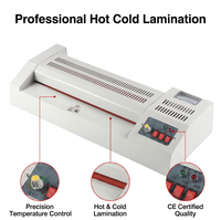 Nouvelle Plastifieuse Professionnelle A3 à Chaud et à Froid 330mm 4 Rouleaux Semi-Automatique Robuste avec Contrôle de Température Thermique MOMOTECH 600W