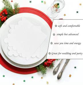 Tovaglioli da Cocktail Bianchi Usa e Getta in Grandi Quantità per Hotel, Logo Personalizzato, Tovaglioli di <span class=keywords><strong>Carta</strong></span> all'Ingrosso per Banchetti - Product Image 4