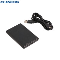 CHAFON USB 长距离无源式 13.56MHz 14443A 智能 RFID 读卡器 黑色 Windows UHF 卡支持