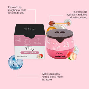 Mascarilla Labial de Melocotón 5.5g, Marca Privada OEM, Hidrata, Rellena, Suaviza, Nutre Durante la Noche, en Lata - Product Image 4