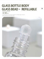 Flacons d'échantillons de parfum en verre à bille de 3 ml, 6 ml, 12 ml, mini-vials de luxe avec gravure et emballage en carton givré