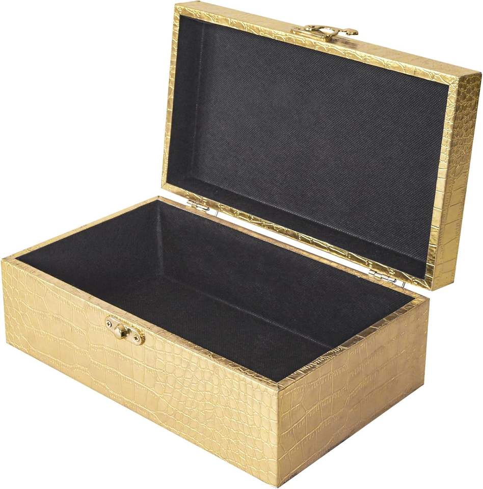 Computer Picture Using Slide Vintage Storage Leather Case Retro Floral Pattern Decorative Box with ...