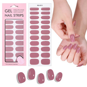 เจลทาเล็บคุณภาพระดับร้านทำเล็บ ติดทนนาน ไม่ต้องใช้หลอดไฟยูวี สติ๊กเกอร์ติดเล็บเจล กดติดเล็บเจล แถบเจลติดเล็บ ไม่ต้องใช้ยูวี - Product Image 2